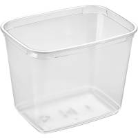 Plastbakke M68-100 14,1x10,4x10,9cm 1000ml APET 1-rums klar