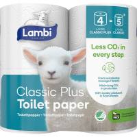 Bulkysoft toiletpapir lambi 2-lags 24mx9cm Ø10cm hvid