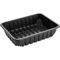 Plast bakke P 78-50A 22x17,1x4,9cm 1320ml PP 1-rums sort