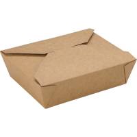 Takeaway boks 15x12x4,8cm 1100ml kraft/PE brun