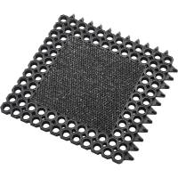 Clean Proff modulmåtte 50x50x2,3cm gummi med indlæg  sort