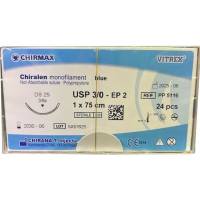 Chiralen monofilament sutur 3/0 bl&aring; 75cm &ndash; steril engangs