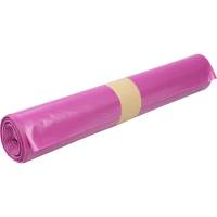 Affaldssæk 100 liter LDPE/genanvendt 70x110cm klar lilla