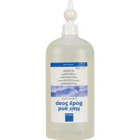 Hår og bodyshampoo 1000 ml PE uden farve og parfume