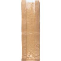 Rudepose sidefalset papir 14x45,50cm brun