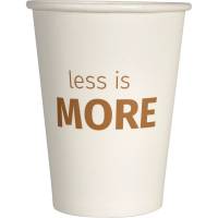 Kaffeb&aelig;ger LessIsMore 11cm &Oslash;8,9cm 38cl pap/PE 12oz hvid