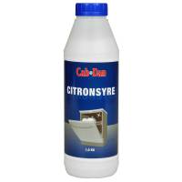 Citronsyre Cab-Dan pulver 1kg pr flaske - kvalitets citronsyre