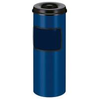 Affaldsspand med askebæger inkl. bakke 30Liter  blå