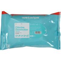 Wet Wipe Overfladedesinfektion Mini 30x20cm med 2000 ppm aktiv klor vand 10 stk.