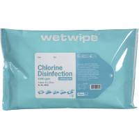 Wet Wipe overfladedesinfektion Maxi 43x30cm 2000 ppm aktiv klor vand 5 stk.