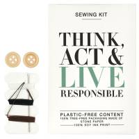 Think Act & Live Sysæt Responsible med nål sikkerhedsnål tråd og knapper