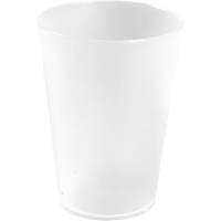 Gastro flergangsdrikkeglas PP 10,5cm Ø7,7cm 30 cl frosted hvid