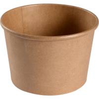 Gastro bæger 7,7cm Ø11,5cm 500ml kraft/PE 16 oz brun