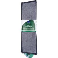 Fugtmoppe mikrofiber 40cm med velcro 90% recycle grå