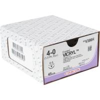 Vicryl sutur 45cm 4-0 C-3 nål violet resorberbar