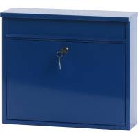  V-part postkasse til vægmontering 11x36x31,5cm, blå