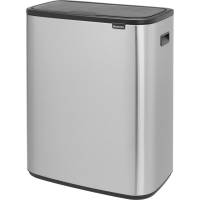 Brabantia Bo Touch Bin affaldsspand 2-rums 2x30 liter mat rustfrit stål 