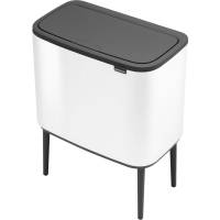 Brabantia Bo Touch Bin affaldsspand 3-rums 3x11 liter hvid stål 