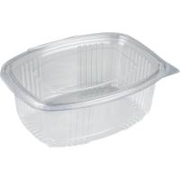 Cater-Line salatbæger 13,2x9,5x4,1cm 250ml RPET med hængslet låg klar