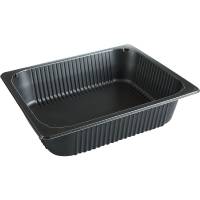 Plastbakke 32,6x26,7x8cm 4895ml PP 1-rums 1/2 GN sort