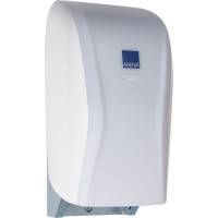 Hagleitner toiletpapir dispenser 16,3x1,5x32,6cm plast til 2 ruller hybrid system hvid