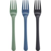 Essentialz Gaffel 18cm PP til flergangsbrug flerfarvet, 12 stk pr pose