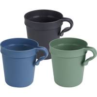 Essentialz kop med hank 8,5cm Ø7,6cm 300ml PP til flergangsbrug  flerfarvet, 6 stk pr pose