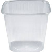 Plastbakke 10,5x8x10cm 500ml PP klar