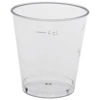 Gastro shotglas 5cm Ø4,5cm 4 cl klar hård plast