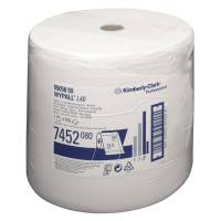 Wypall Industri aftørring 1-lags 24x38cm L259m 7452 hvid