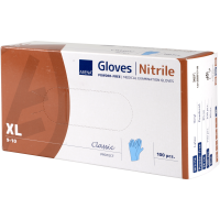 Undersøgelseshandske classic protect XL blå nitril pudderfri