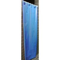 Badeforhæng LDPE 1,1x2m med 11 huller uden bøjler blå
