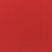 Duni frokostserviet 3-lags 1/4 fold 33x33cm nyfiber rød