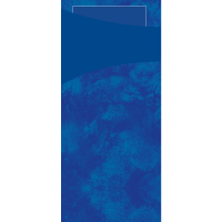 Duni Sacchetto bestiklomme 19x8,5cm papir med mørkeblå serviet