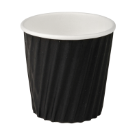 Detpak kaffebæger 5,5cm Ø6,2cm 10cl PE/pap sort