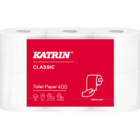 Katrin Classic 400 Svanemærket toiletpapir 2-lags hvid