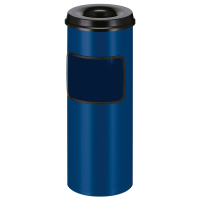 Affaldsspand med askebæger inkl. bakke 30Liter  blå