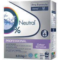 Neutral Professional vaskepulver kulørt vask uden farve og parfume 8,55 kg