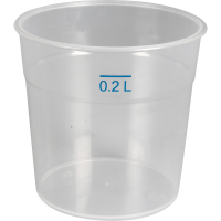 Gastro flergangsdrikkeglas PP 7,5cm Ø8cm 20 cl klar