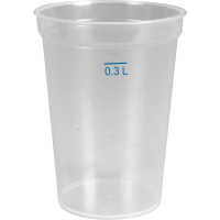 Gastro flergangsdrikkeglas PP 11,2cm Ø8,5cm 30 cl klar