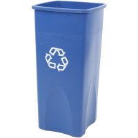 Affaldsspand Rubbermaid 87 liter til tungt affald blå