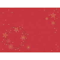 Dunicel dækkeserviet 30x40cm Star Shine Red 