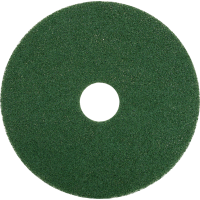 Gulvrondel 16" Ø406mm, genanvendt PET fiber, til grovere rengøring grøn