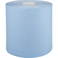 Neutral håndklæderulle 2-lags Midi 150m x 20cm Ø19cm blå