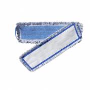 Fugtmoppe polyester/mikrofiber 60cm med velcro blå