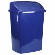 Affaldsspand plast med svinglåg 26 liter 35,2x48cm blå