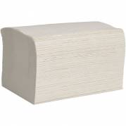 Dispenserserviet 2-lags interfold 16,5x21,2cm hvid genbrugspapir