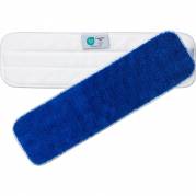 T&oslash;r- fugt- og v&aring;dmoppe 40cm med velcro hvid