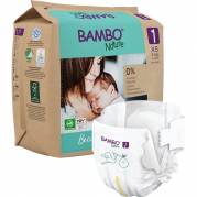 Bambo Nature svanem&aelig;rket b&oslash;rne bleer str. 1, 2-4 kg