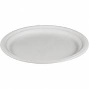 Gastro Fibertallerken &Oslash;26cm fremstillet af sukkerr&oslash;r hvid